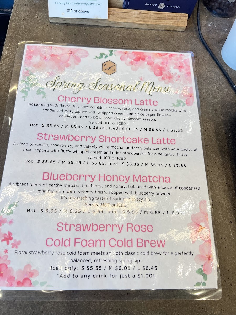 Commonwealth Joe Coffee Roasters Menu - Image 1